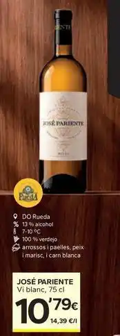 Caprabo José pariente - vino blanco oferta