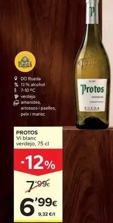 Caprabo Protos - vi blanc verdejo oferta