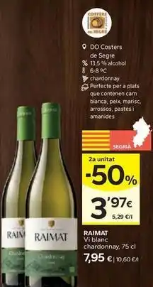 Raimat - vi blanc chardonnay
