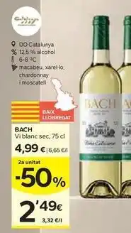 Caprabo Bach - vi blanc sec oferta
