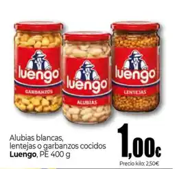 UDACO Luengo alubias blancas lentejas o garbanzos cocidos oferta