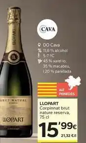 Caprabo Nature - corpinat brut reserva oferta