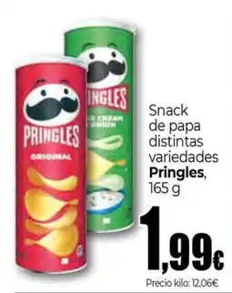 UDACO Pringles snack de papa distintas variedades oferta