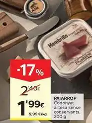 Caprabo Paiarrop oferta