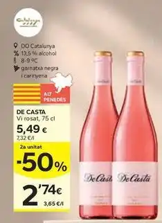 Caprabo De casta - vi rosat oferta