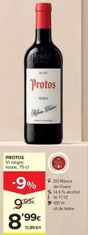 Caprabo Protos - vino tinto oferta