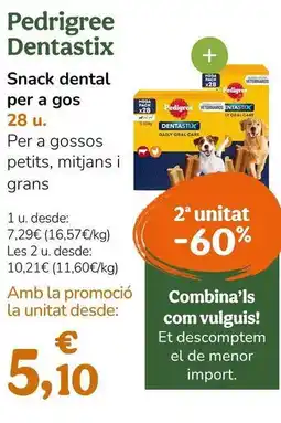 TiendAnimal Pedigree - snack dental per a gos oferta
