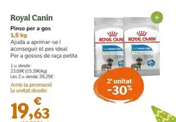 TiendAnimal Royal canin - pinso per a gos oferta