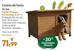 TiendAnimal Tk-pet - caseta de fusta oferta