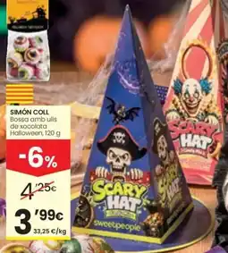 Caprabo simón coll bossa amb ulls de xocolata halloween oferta