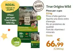 TiendAnimal Origins - wild pinso per agos oferta