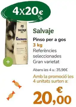TiendAnimal Salvaje - pinso per a gos oferta