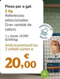 TiendAnimal Pinso per a gat oferta