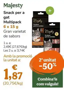 TiendAnimal Snack - per a gat multipack oferta
