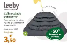 TiendAnimal Leeby - cojin ovalado para perro oferta