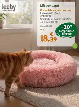 TiendAnimal Leeby - llit per a gat oferta