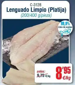 Abordo Lenguado limpio oferta