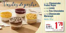 Abordo Tres - cheesecake frutos rojos oferta