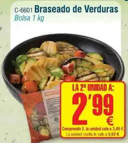 Abordo Braseado de verduras oferta
