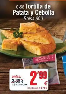 Abordo Tortilla de patata y cebolla oferta