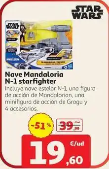 Alcampo Star wars - nave mandaloria n-1 starfighter oferta