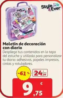 Alcampo Style - maletin de decoracion con diario oferta