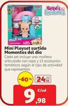 Alcampo Mini playset surtido momentos del dia oferta
