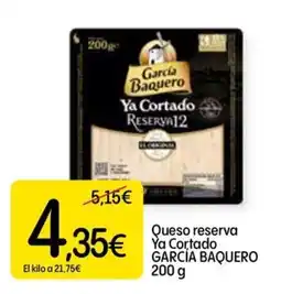 Dialprix Garcia Baquero queso reserva ya cortado oferta