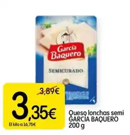 Dialprix Garcia Baquero quesos lonchas semi oferta