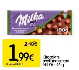 Dialprix Milka chocolate avellana entera oferta