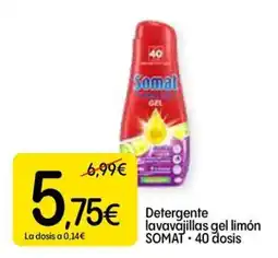 Dialprix Somat lavavajillas gel limón oferta