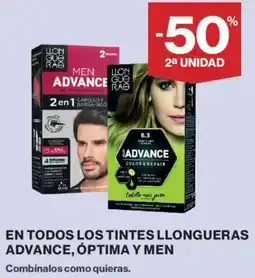 Hipercor Llongueras advance optima y men oferta