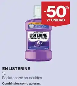 Hipercor Listerine oferta