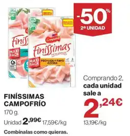 Hipercor Campo Frío finíssimas oferta