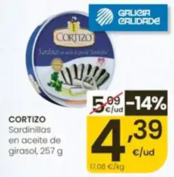 Eroski Cortizo sardinillas en aceite de girasol oferta