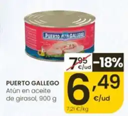 Eroski Puerto Gallego atún en aceite de girasol oferta
