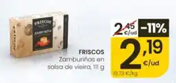 Eroski Friscos zamburiñas en salsa de vieira oferta
