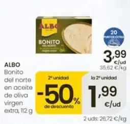 Eroski Albo bonito del norte en aceite de oliva virgen extra oferta