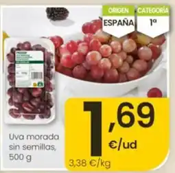 Eroski Uva morada sin semillas oferta