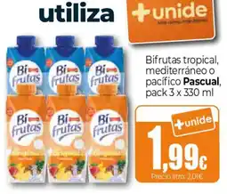 Unide Supermercados Bi frutas tropical, mediterráneo o pacífico Pascual oferta