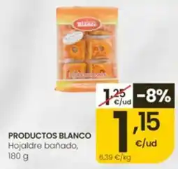 Eroski Productos Blanco hojaldre bañado oferta