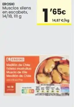 Caprabo eroski musclos xilens en escabetx oferta