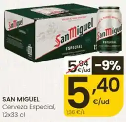 Eroski San Miguel Cerveza Especial oferta