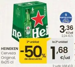 Eroski Heineken cerveza original oferta
