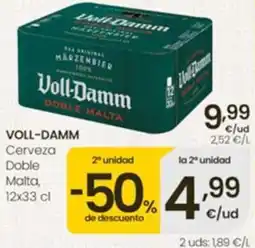 Eroski Voll-Damm Cerveza Doble Malta oferta