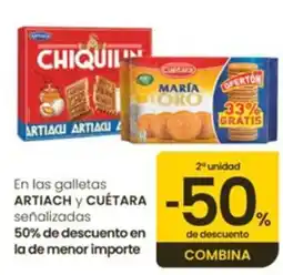 Aliprox Artiach y Cuétara oferta