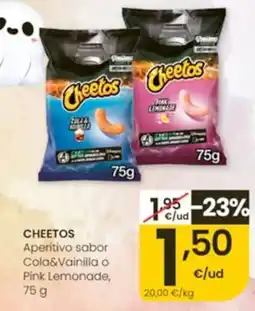 Eroski Cheetos Aperitivo sabor Cola&Vainilla o Pink Lemonade oferta