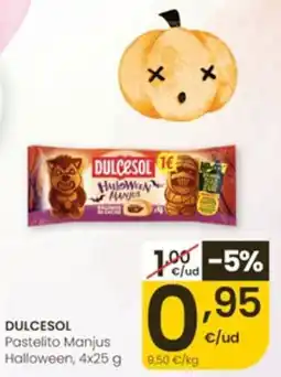 Eroski Dulcesol pastelito manjus halloween oferta