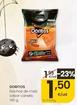 Eroski Doritos nachos de maíz sabor canela oferta