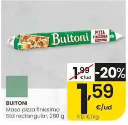 Eroski Buitoni masa pizza finissima oferta